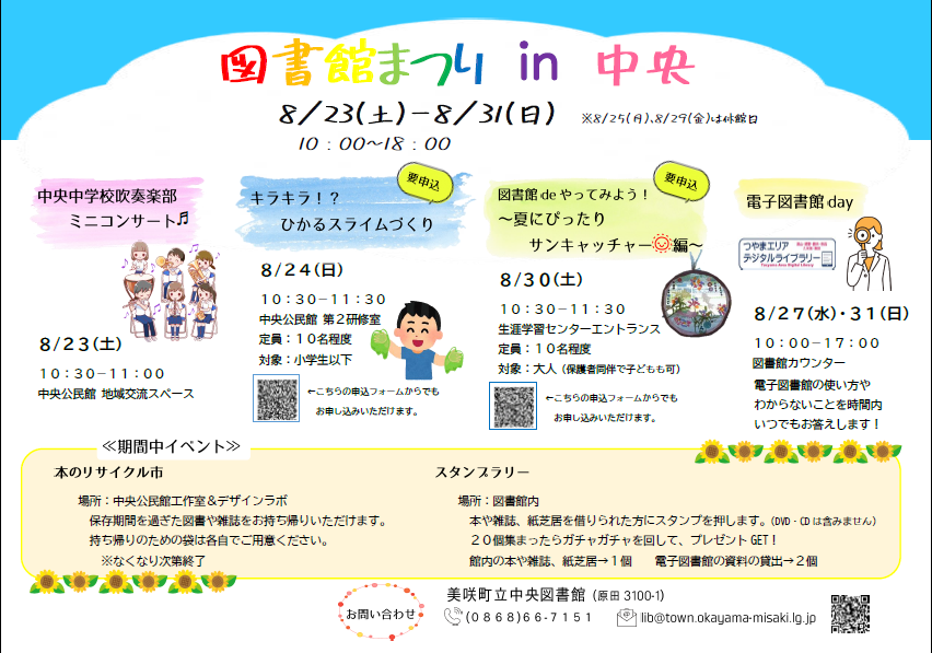 図書館まつり ㏌ 中央